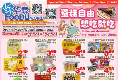 Foody World (Scarborough, ON) Flyer November 7 to 13