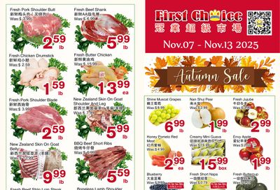 First Choice Supermarket Flyer November 7 to 13