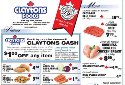 Claytons Heritage Market Flyer November 7 to 13