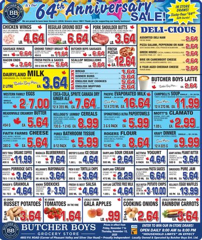 Butcher Boys Grocery Store Flyer November 7 to 13
