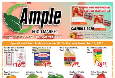 Ample Food Market (Brampton) Flyer November 7 to 13