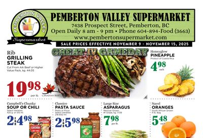 Pemberton Valley Supermarket Flyer November 9 to 15