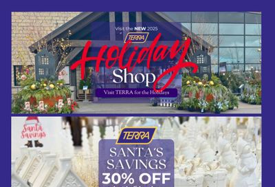 Terra Greenhouses Flyer November 7 to December 24