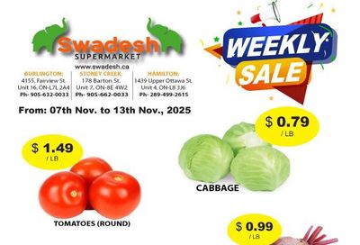 Swadesh Supermarket Flyer November 7 to 13