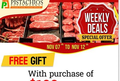 Pistachios Supermarket Flyer November 7 to 12