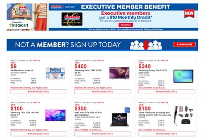 Costco (West, ON & Atlantic Canada) Warehouse Offers  November 10 to 23
