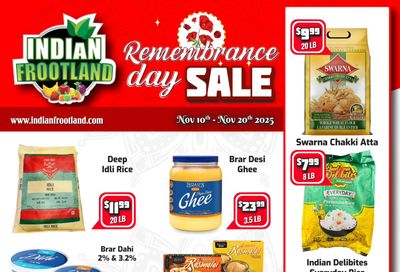 Indian Frootland Flyer November 10 to 20