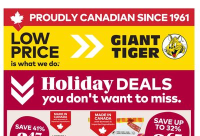 Giant Tiger (Atlantic) Flyer November 12 to 18