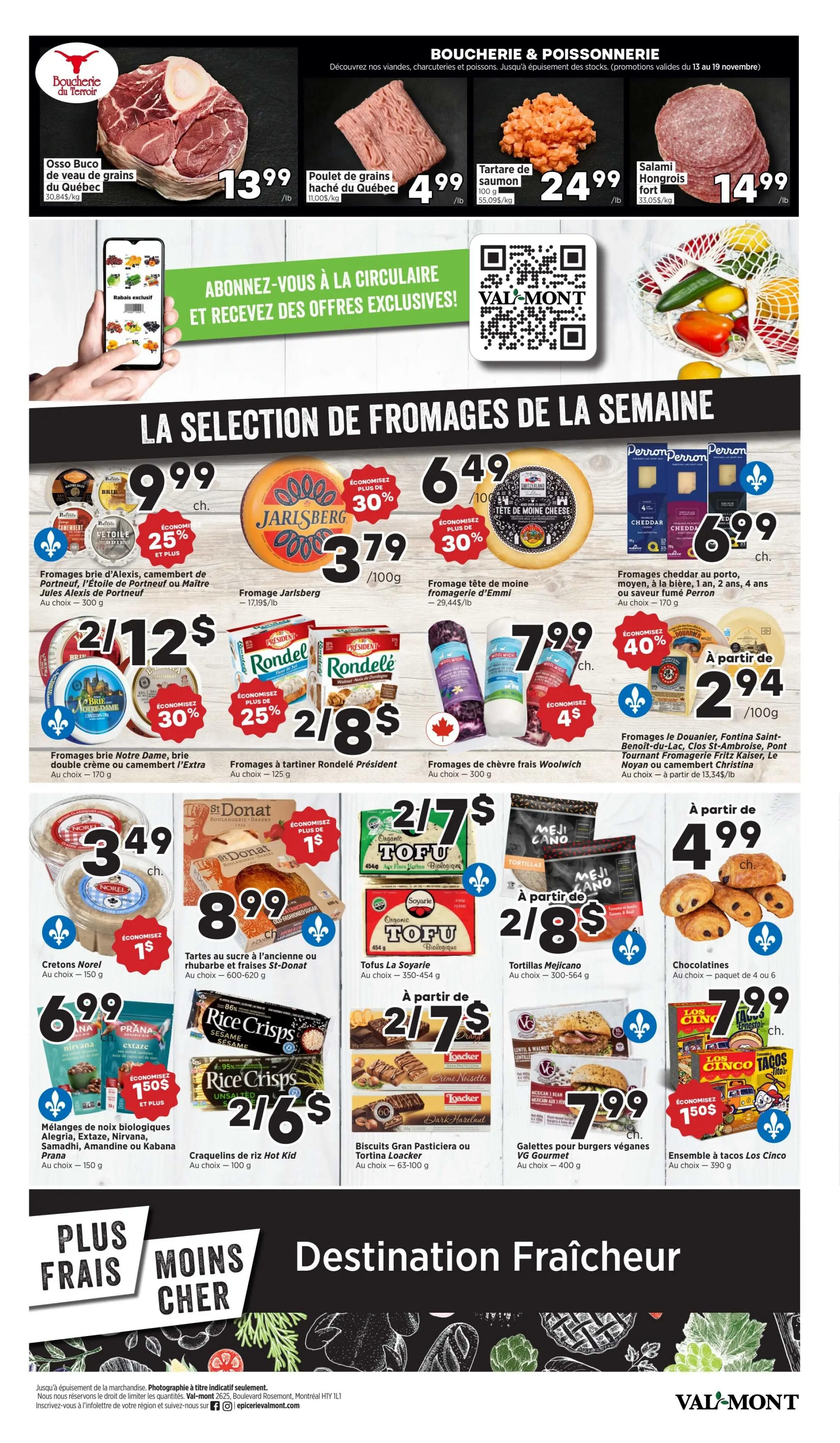 Val-Mont Flyer November 13 to 19