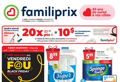 Familiprix Flyer November 13 to 19