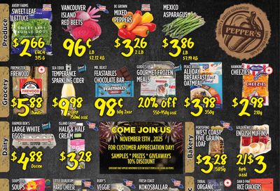 Pepper's Foods Flyer November 11 to 17