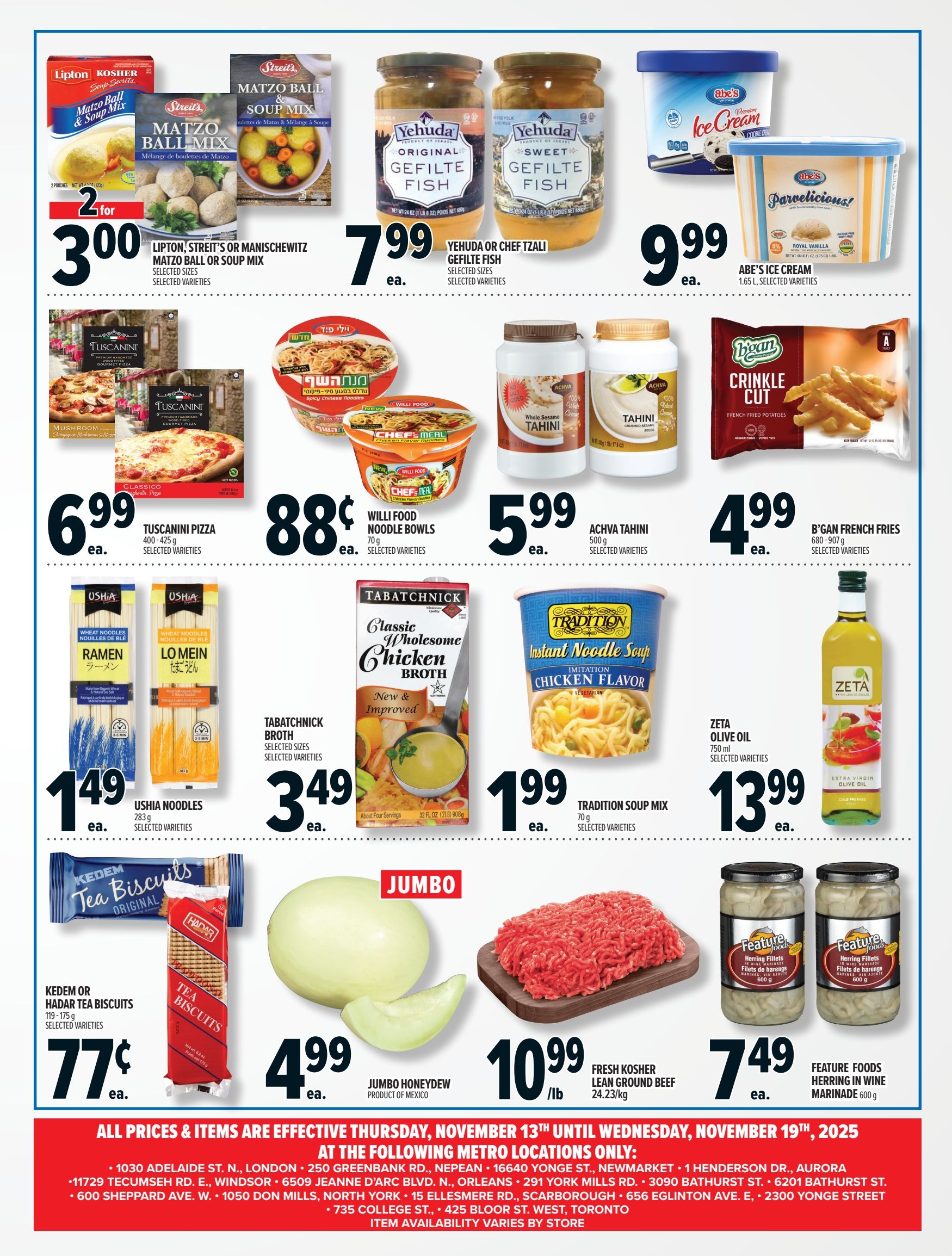 Metro (ON) Chanukah Flyer November 13 to 19