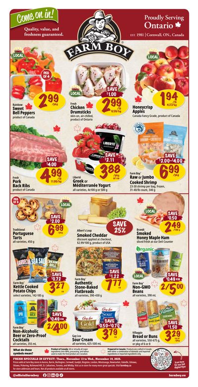 Farm Boy Flyer November 13 to 19