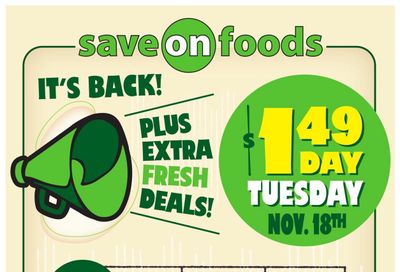 Save On Foods (BC) Flyer November 13 to 19