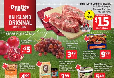 Quality Foods Flyer November 13 to 19