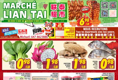 Marche Lian Tai Flyer November 13 to 19