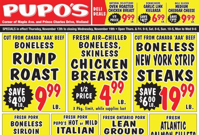Pupo's Food Market Flyer November 13 to 19