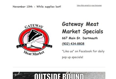 Gateway Meat Market Flyer November 13 to 19