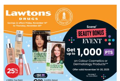 Lawtons Drugs (NB, PE, NL) Flyer November 14 to 20