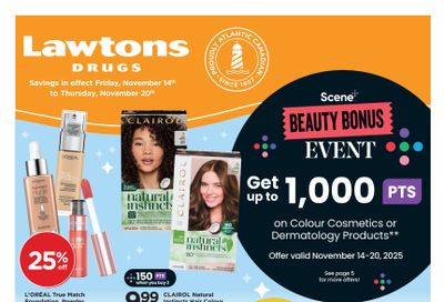 Lawtons Drugs (NS) Flyer November 14 to 20
