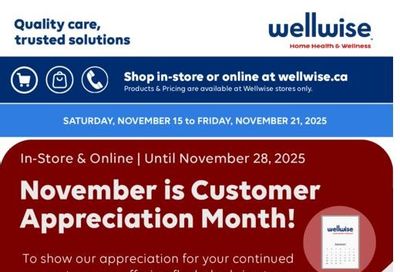 Wellwise By Shoppers Flyer November 15 to 21
