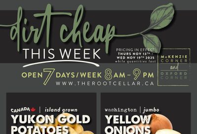 The Root Cellar Flyer November 13 to 19