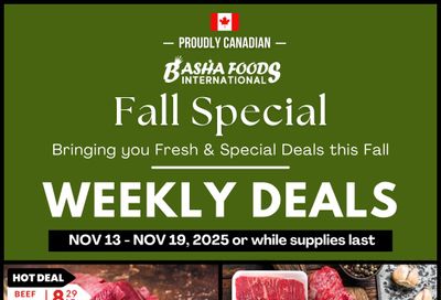 Basha Foods International Flyer November 13 to 19