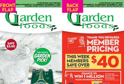 Garden Foods Flyer November 13 to 19