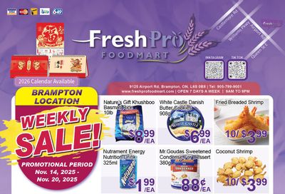 FreshPro Foodmart (Brampton) Flyer November 14 to 20