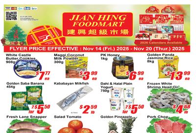 Jian Hing Foodmart (Scarborough) Flyer November 14 to 20