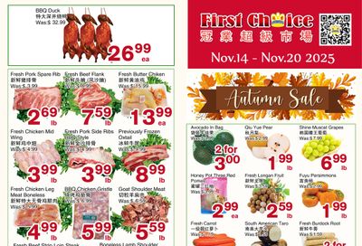 First Choice Supermarket Flyer November 14 to 20