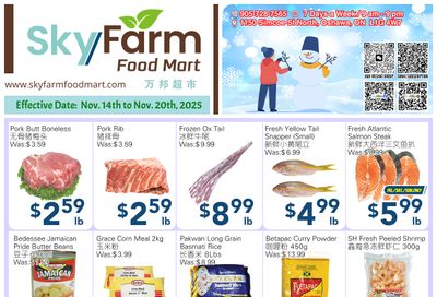 SkyFarm Food Mart Flyer November 14 to 20
