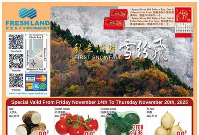 FreshLand Supermarket Flyer November 14 to 20