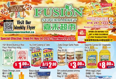 Fusion Supermarket (Scarborough) Flyer November 14 to 20