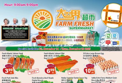 Farm Fresh Supermarket Flyer November 14 to 20