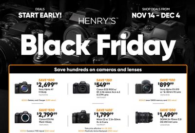 Henry's Flyer November 14 to December 4