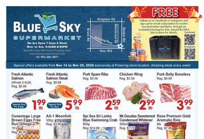 Blue Sky Supermarket (Pickering) Flyer November 14 to 20