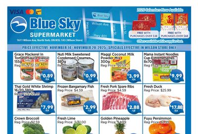 Blue Sky Supermarket (North York) Flyer November 14 to 20