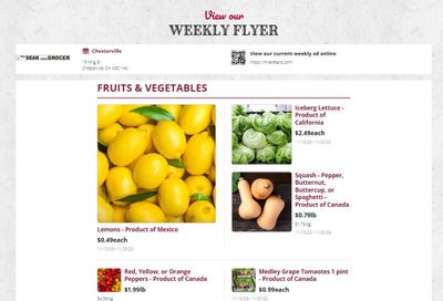 Mike Dean Local Grocer Flyer November 13 to 20