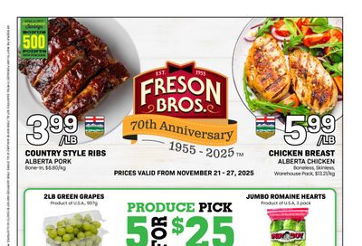 Freson Bros. Flyer November 21 to 27