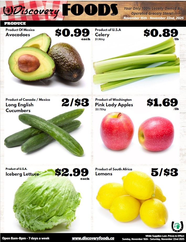 Discovery Foods Flyer November 16 to 22
