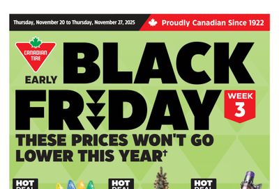 Canadian Tire (ON) Flyer November 20 to 27