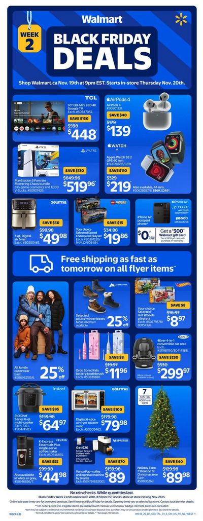 Walmart (West) Flyer November 20 to 26
