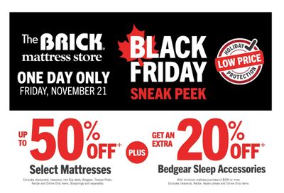 The Brick Mattress Store Flyer November 21 to 27