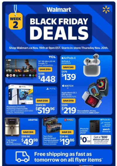Walmart Canada Black Friday Week 2 Flyer Deals November 20th – 26th