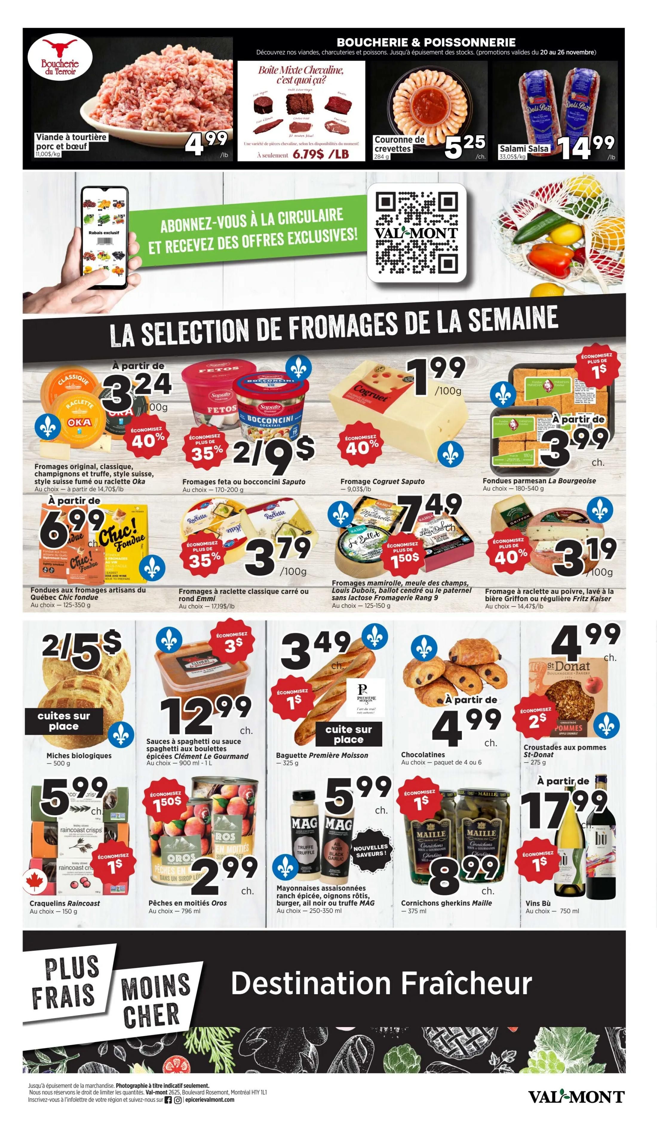 Val-Mont Flyer November 20 to 26