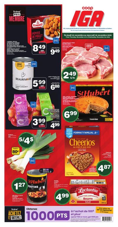Coop IGA (QC) Flyer November 20 to 26