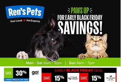 Ren's Pets Flyer November 20 to 26