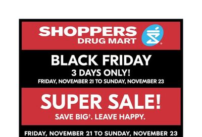 Shoppers Drug Mart (Atlantic) Flyer November 21 to 27