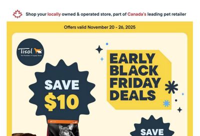 Tisol Pet Nutrition & Supply Stores Flyer November 20 to 26